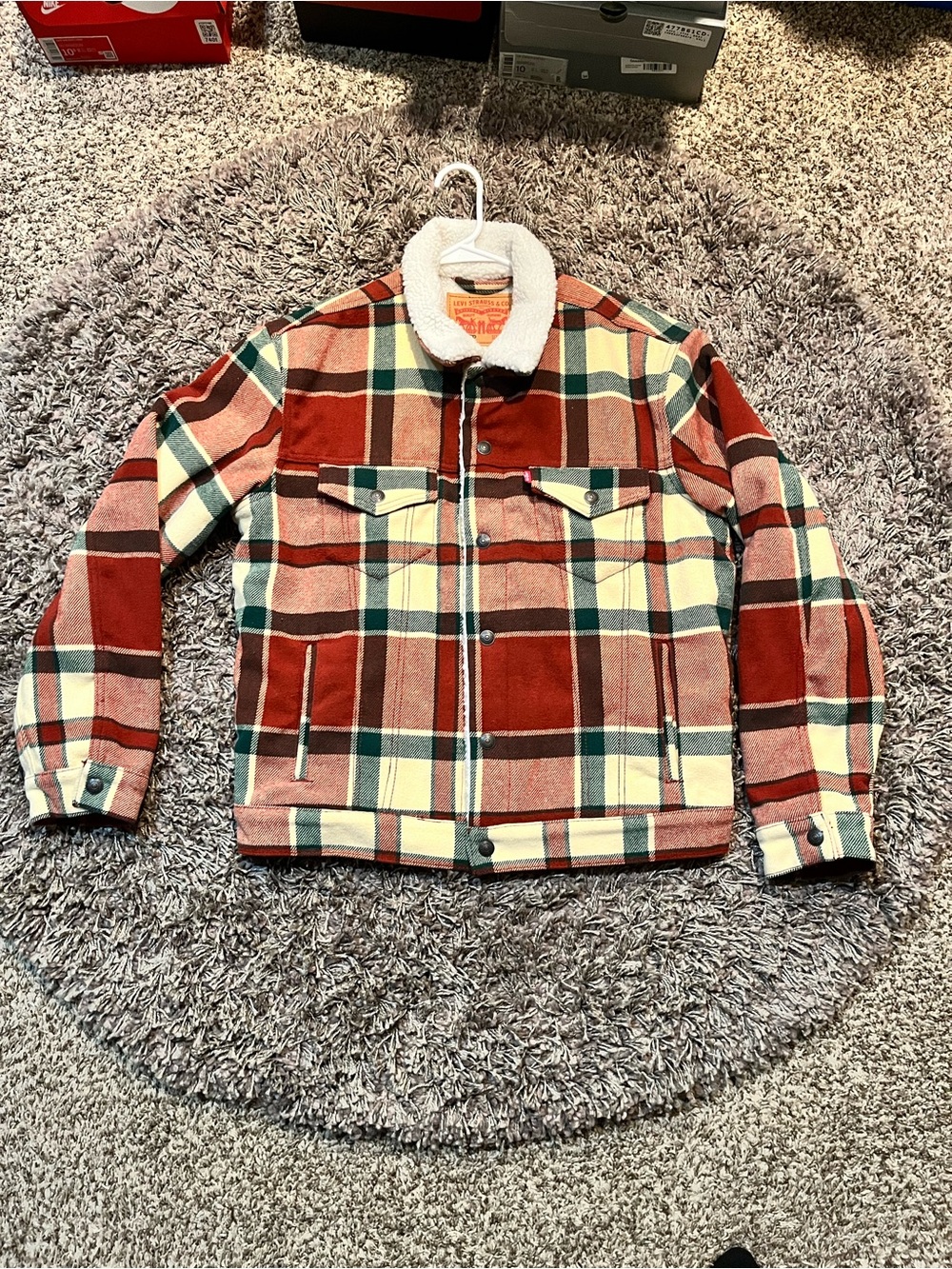 Levi's Plaid Sherpa-Lined Jacket